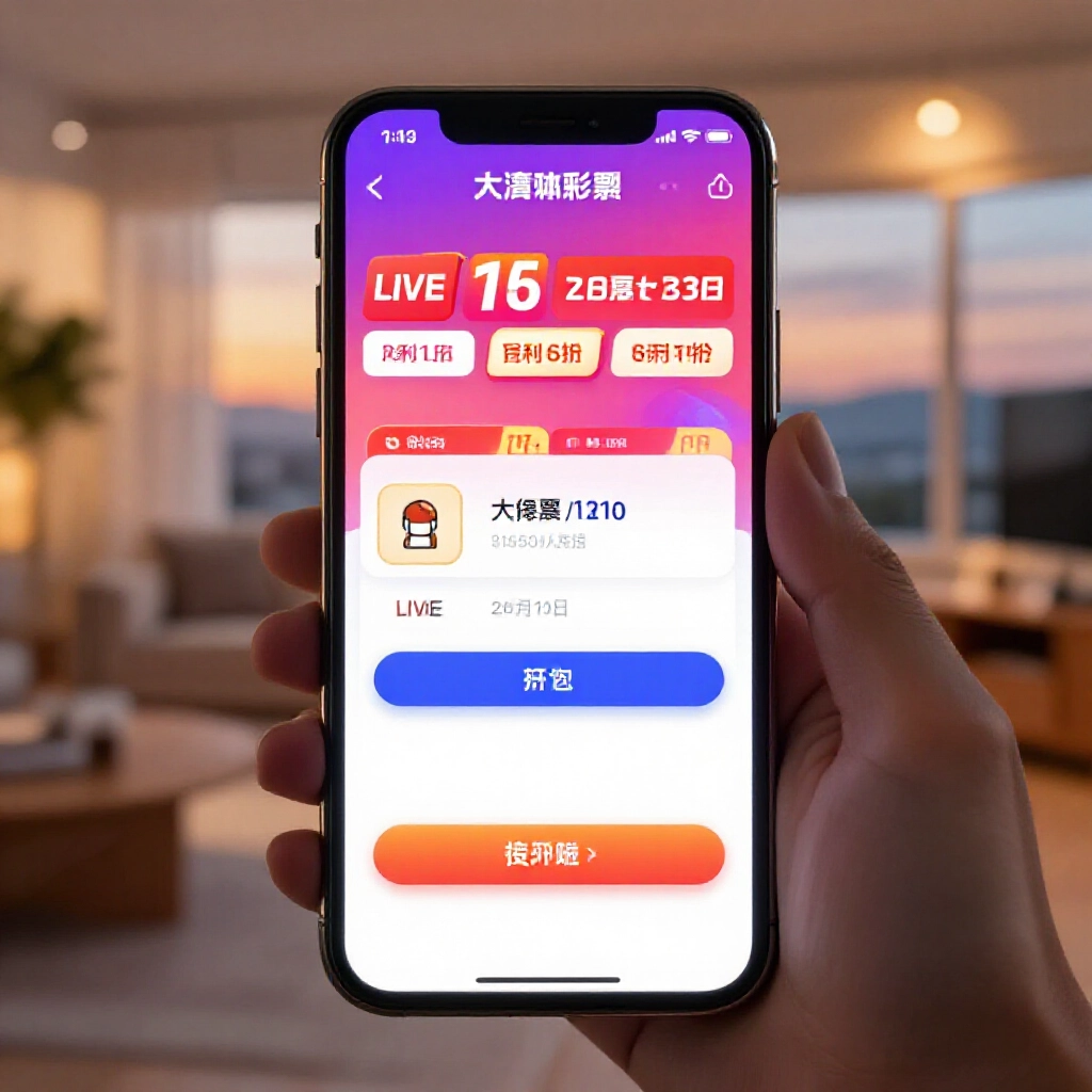 smartphone screen showing taiwan sports lottery online betting interface with live odds and virtual account login in modern home at dusk warm lighting vibrant colors