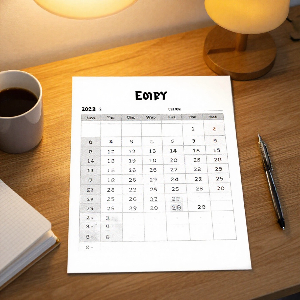 organized monthly calendar table of lottery numbers from early 2026 displayed on a wooden table surrounded by coffee mug and notebook under warm desk lamp glow