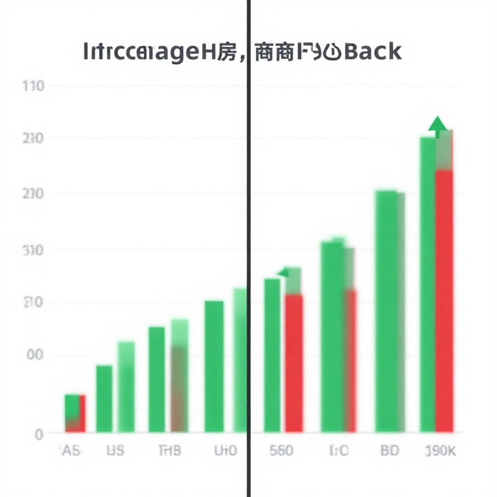 官方儲值1:100與幣商收購1:130匯率對比圖,分屏柱狀圖綠紅上升,乾淨白底資訊圖突出數據點