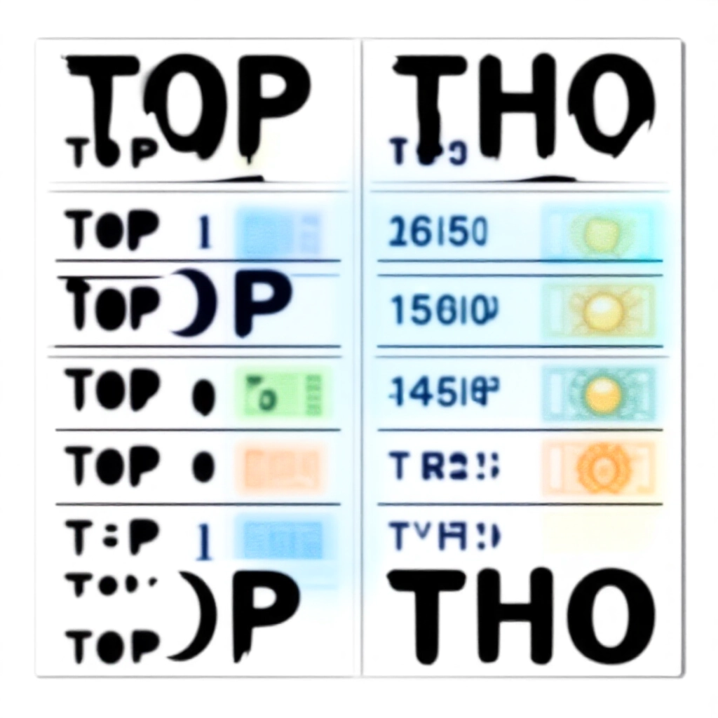 刮刮樂代碼對照表格插圖，中獎如 TOP 與無獎如 TNO 彩券並列，乾淨白色背景高對比標籤多彩設計