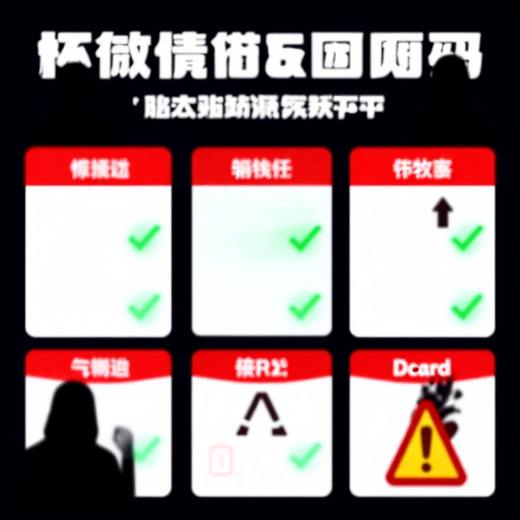 警示資訊圖揭示常見線上博弈詐騙,黑網標誌、假出金、AI作弊技巧、Dcard PTT警告圖示、紅色警報橫幅、陰影人物潛伏,對比安全綠色勾選,警惕台灣玩家保護自己